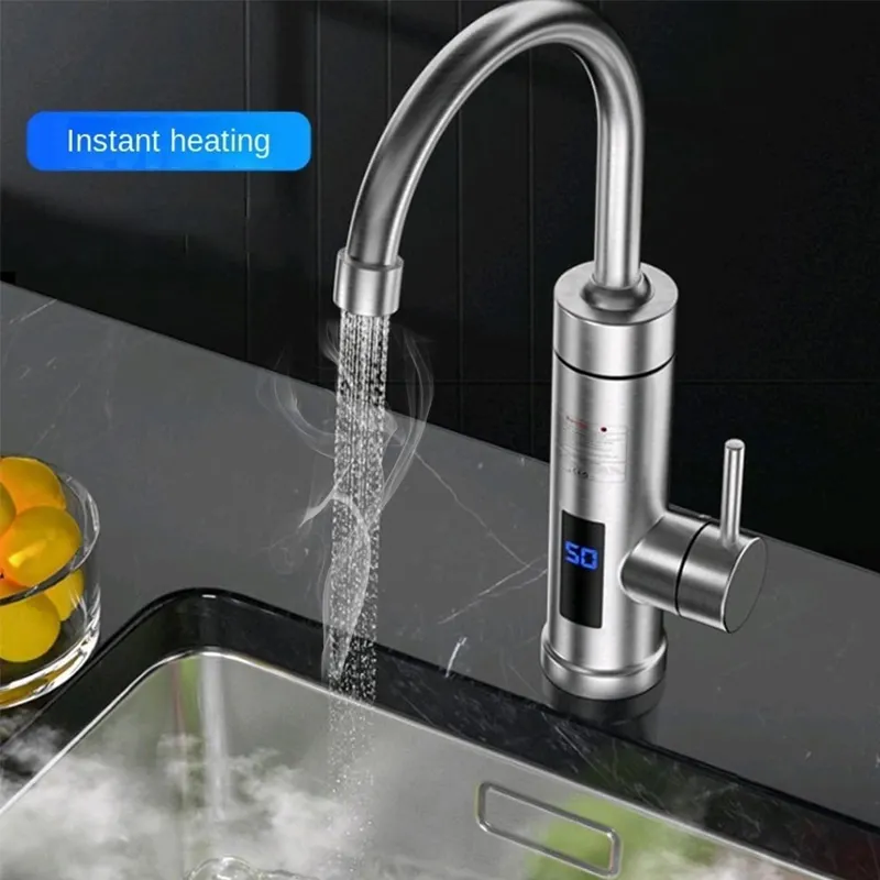 Thiết kế mới dẫn hiển thị kỹ thuật số điện nóng bếp Vòi 2024 thiết kế mới ngay lập tức vòi nước nóng