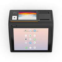 Mesin POS Desktop pintar D3 Mini baru, mesin POS tunai dengan Printer pemindai dan NFC