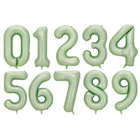 Ballons en aluminium en gros, lettres et grands chiffres (0123456789) pour décorations de fête d'anniversaire