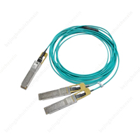 Kabel Optik Aktif Kompatibel Mellanox Berwarna Baru Mfs1s00-h100v 200gb/s Ib Hdr Qsfp28 1-100m Poe Network 980-9i44h-00h100