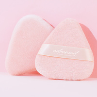 Poudre de maquillage triangulaire portable pour le contouring, éponge de beauté en coton avec personnalisation de la marque privée