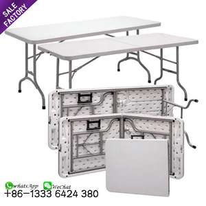 Nouveau produit, meubles de salle à manger, taille personnalisée, tables rondes pliables en plastique pour banquet, réception de mariage - Product Image 6