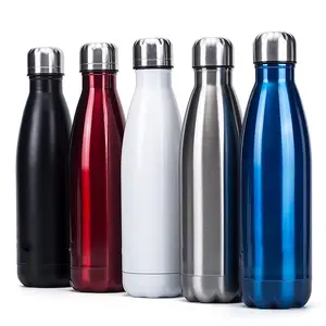 Vente en gros bouteille de cola personnalisée 18 8 haute qualité double paroi en acier inoxydable sport thermos isolée sous vide