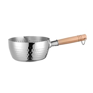 Utensilios de Cocina Japoneses, Sartén Antiadherente de Acero Inoxidable 304, Tapa con Mango de Madera Permanente, Apta <span class=keywords><strong>para</strong></span> Horno/Microondas, Resistente al Calor - Product Image 6