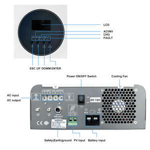 5KW 6KW 8KW 10KW Einphasen-Solar wechsel richter Ip65 Smart Dual Output Off Grid Hybrid-Solar wechsel richter - Product Image 3
