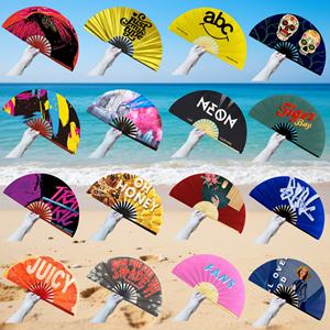 Abanico de Mano Plegable de Bambú y Madera con Logotipo Impreso Personalizado de Alta Calidad al por Mayor para Actividades Promocionales - Product Image 3