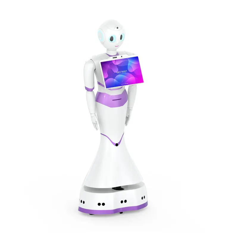 Reeman Human size automatic walk and talk for public place reception guide service robot for hospital/showroom/police station