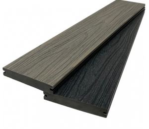 <span class=keywords><strong>Pavimentazione</strong></span> per <span class=keywords><strong>Esterni</strong></span> in Composito Legno-Plastica, Pavimento Bicolore, Piastrelle WPC con Effetto 3D in Rilievo - Product Image 2