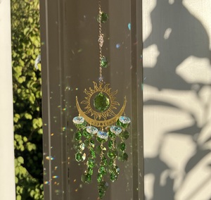 Stock de gros du fabricant pour l'exportation : Ornements artisanaux en cristal blanc pour l'éclairage de jardin, Cristal Œil de Démon Soleil et Lune - Product Image 5