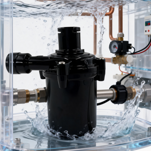 Pompe de <span class=keywords><strong>chauffe</strong></span>-<span class=keywords><strong>eau</strong></span> à moteur CC 12V/24V - Faible pression, économie d'énergie, durable, protection IPX4 pour systèmes solaires et chauffage domestique - Product Image 2