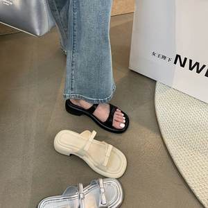 Sandalias de Playa Versátiles y Elegantes para Mujer, Antideslizantes, Transpirables, con Amortiguación, para Uso en Exteriores de Verano - Product Image 6