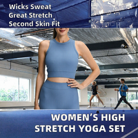 Ensemble de vêtements de sport pour femmes, shorts unis personnalisés, effet seconde peau, respirant, extensible dans quatre directions, spandex/nylon