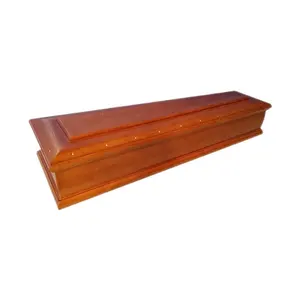 China Export Trade Factory Direct Sales New Carving Wooden European Style Coffin