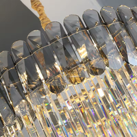 Personnalisé Nordique Moderne Hôtel Lobby Villa Escalier Pendentif Lumière Grand Long Lustre En Cristal De Luxe