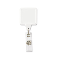 Clip de Hebilla Extensible Creativo con Logotipo Personalizado, Carabina Metálica Retráctil Cuadrada Resistente para Identificación de Personal de Oficina