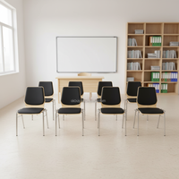 Chaise d'entraînement ergonomique moderne de haute qualité en contreplaqué durable avec tablette d'écriture pour l'utilisation en classe par les étudiants