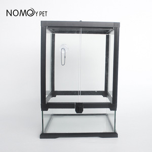 Çıkarılabilir Çevre Dostu Şeffaf Desenli Reptil Teraryumları Sakallı Ejder Teraryumu Bukalemun Kafesi Camdan Yapılmış - Product Image 6