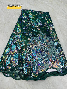 <span class=keywords><strong>2023</strong></span> prix compétitif or corde dentelle tissu élégant Tulle broderie luxe mariée paillettes tissu dentelle français mariage velours - Product Image 2