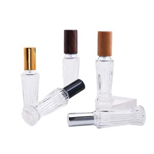 12ml High-End Portable Glass Perfume <b>Spray</b> <b>Bottle</b> Square & Cylindrical <b>Empty</b> Refillable <b>Bottle</b> - Product Image 4