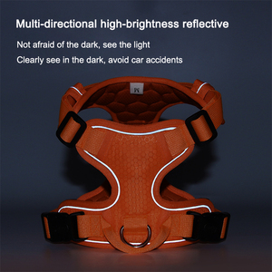 Arnés de pecho transpirable reflectante para mascotas Estilo Chaleco con correa para perro para evitar el escape - Product Image 6