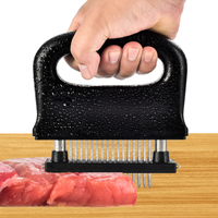 Couteau à viande en acier inoxydable avec 48 lames, marteau à viande, Beaf, Steak, maillet, attendrisseur de viande pour outil de cuisine