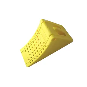 New design yellow plastic wheel chock for car stopper