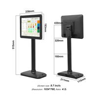 Taixun TX-97 HD IPS промышленный 1024x768 9,7 дюймов сенсорный экран USB DisplayLink LCD Внешний дисплей монитор для POS систем