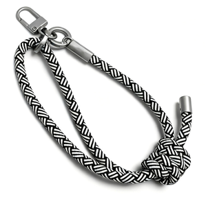 สายคล้องโทรศัพท์หลากสีสัน ทำจากโพลีเอสเตอร์แบบทอ สายหนัง PU ปรับได้ สายคล้องข้อมือ สายคล้องโทรศัพท์มือถือ - Product Image 4