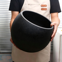 Pots en plastique de qualité supérieure pour la maison et le jardin, utilisation intérieure/extérieure, légers, durables, incassables, couleur personnalisée, design lisse, sculptés à la main