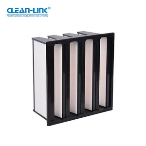 Clean-Link Air Conditioning V Bank H14 Filter Hospital Hvac SystemV Shape HEPA14 Filter