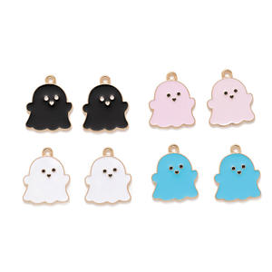 10 pz/borsa di smalto colorato fantasma ciondolo in lega bella apparizione fantasma ciondolo per collana braccialetto gioielli fai da te - Product Image 3