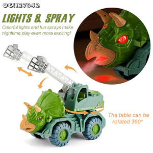 Roue gratuite Pousser et Aller Grue Dinosaure Ingénierie Camion Construction Véhicule Friction Jouets pour Enfants Cadeau <span class=keywords><strong>de</strong></span> Noël - Product Image 3