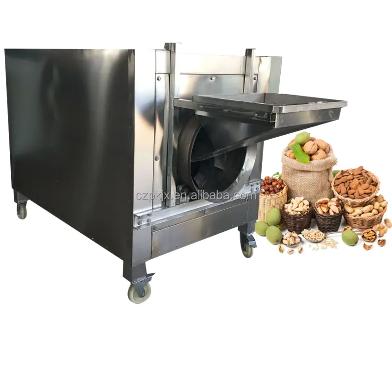 Roterende Pinda Cacaobonen Branderij Machine Hazelnoot Cashewnoten Roosteroven Te Koop