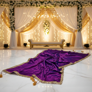 ผ้าซิ่นทอ Akshay Sharma พร้อมเสื้อคลุม  แบบเป็นมิตรต่อสิ่งแวดล้อม แห้งเร็ว น้ำหนักเบา ย้อมสีพื้น สำหรับงานแต่งงาน เหมาะสำหรับเด็กหญิงและสตรี - Product Image 2