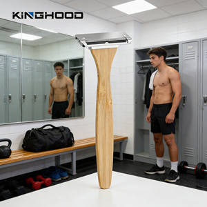 Kit de toilettage pour vestiaire de salle de sport, rasoir à 2 lames en bambou écologique, pour hommes, pour <span class=keywords><strong>club</strong></span> de fitness, OEM, vente en gros, marque privée - Product Image 2