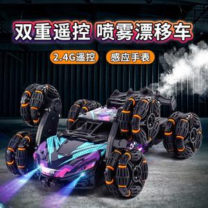 Voiture cascadeuse RC 2.4 GHz avec jet de lumière 4WD hors route camion télécommande <span class=keywords><strong>6</strong></span> roues voitures d'escalade RC - Product Image 3