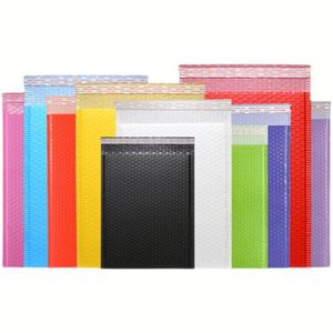 Light Pink Polymailers Color Logo Logistics Transport Bag Packaging Bags Poly Mail Bubble Mailers Pouches - Product Image 1