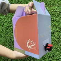 Paquete de Cajas Rectangulares Ecológicas Desechables de Papel para Café, Whisky, Bebidas Energéticas, Caja para Llevar de 1L, Bebidas para Llevar Gratis