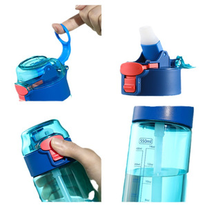 Botella de agua portátil Tomic de 700 ml con pajita abatible para uso en deportes al aire libre y viajes - Product Image 5