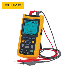 Oscilloscope numérique portable Fluke 123 Scopemeter 20 MHz avec cordons de test - Product Image 1