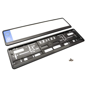 Support de plaque d'immatriculation de voiture personnalisé, imperméable, durable, taille européenne standard, grand format, vide, cadre de plaque d'immatriculation - Product Image 1