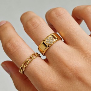 Nordic Italian Style 9Mm Stainless Steel Heart Module Bracelet Women's DIY Jewelry Set Gift Zircon Bezel Setting - Product Image 3