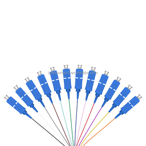 Cable de Fibra Óptica de Grado Profesional, Monomodo, Conector Azul SC/UPC, Pigtails con Cubierta LSZH de Colores para Cableado de Red - Product Image 3
