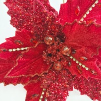 Décorations de Noël 2026, fleurs artificielles de poinsettia, décorations pour arbre de Noël, fleurs pour la décoration de la maison en différentes couleurs
