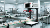 Robot de distribution guidé par la vision de haute précision pour la micro-électronique et les dispositifs médicaux, tri de cartes de circuits imprimés, capacité de 4100 pièces/heure, AM-BL06