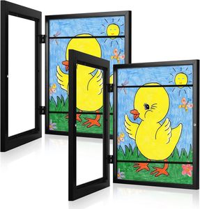 Magnetic Flip Photo <b>Frame</b> for Kids Home Decoration Wood & Iron Material Eco-Friendly UV Printing Replaceable Art <b>Poster</b> - Product Image 1