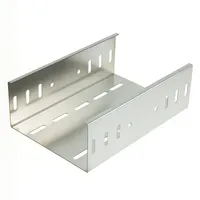 Plateau d'escalier perforé galvanisé OEM pour la pose de câbles électriques, systèmes de gestion de câbles résistants à la corrosion