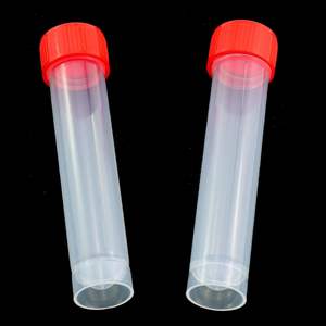 Tubes de prélèvement cryogénique de laboratoire de 20 ml, en plastique, pour congélateur, avec bouchons à vis rouges, en matériau PS, XZ Lab - Product Image 4