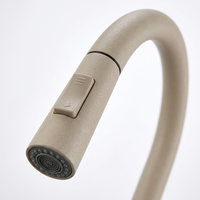 Robinet de cuisine moderne en acier inoxydable SUS304 avec douchette extractible pivotante à 360 degrés, mitigeur chaud/froid pour hôtel