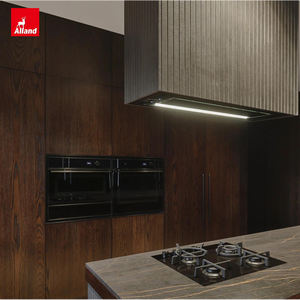 <span class=keywords><strong>Cuisine</strong></span> complète en bois massif Alland Villa Luxury Island avec porte plate en chêne rouge et finition teinte <span class=keywords><strong>noyer</strong></span> noir pour entrepreneurs - Product Image 5